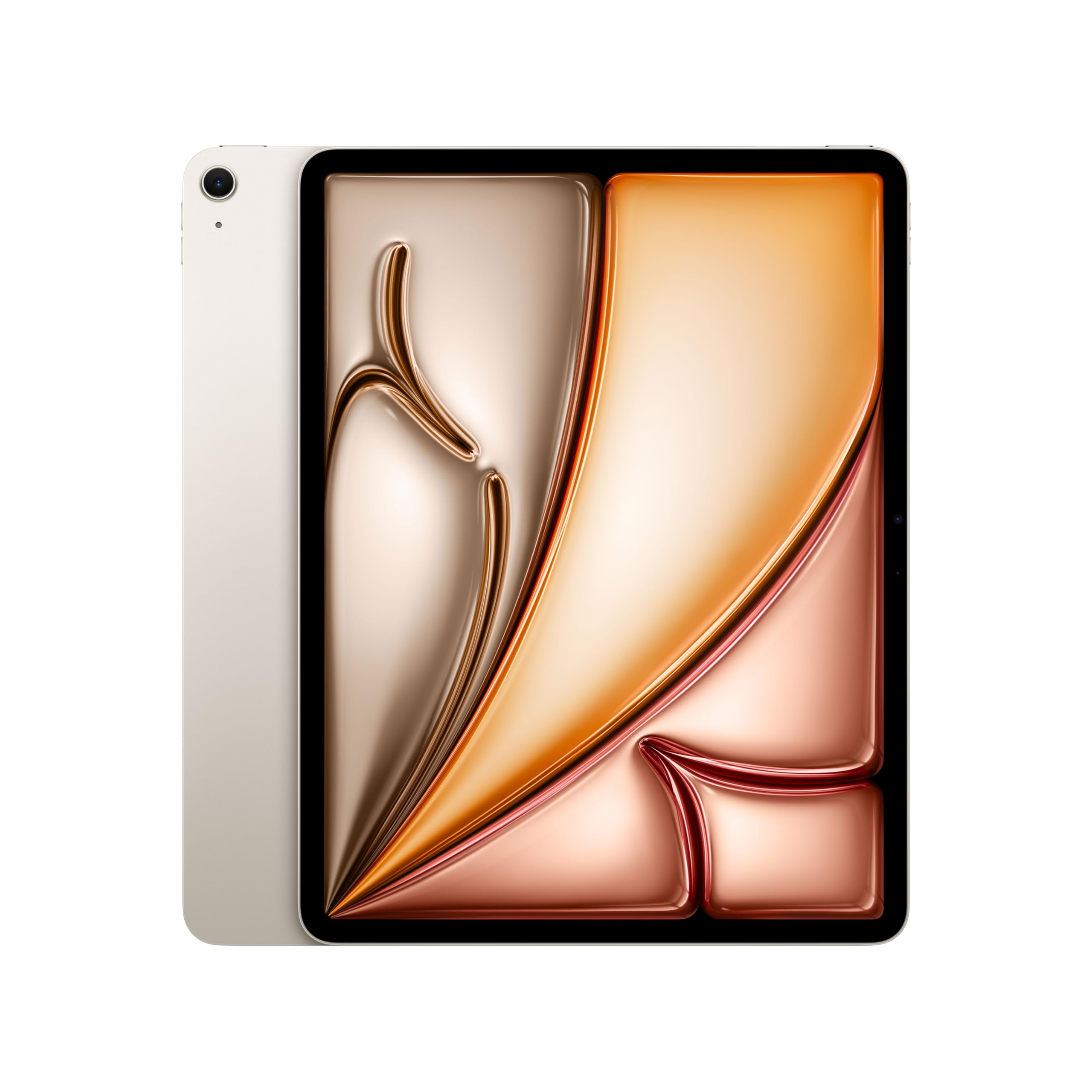 Apple 13" iPad Air (M2): Liquid Retina Display, 128 GB, 12 MP Querformat Frontkamera/12 MP Rückkamera, WLAN 6E, Touch ID, Batterie für den ganzen Tag – Polarstern