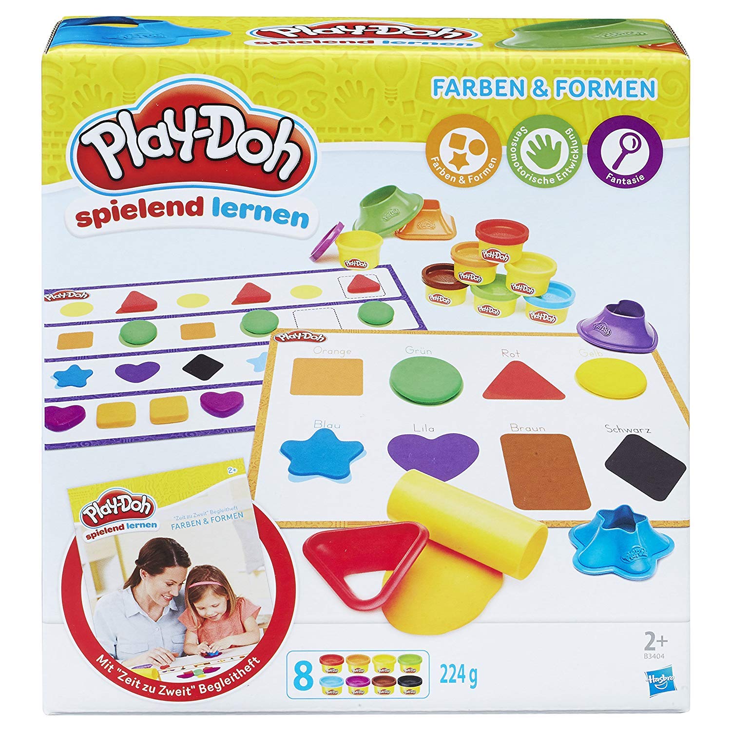 Play-Doh Hasbro Erste Farben und Formen, Knete für kreatives und fantasievolles Spielen