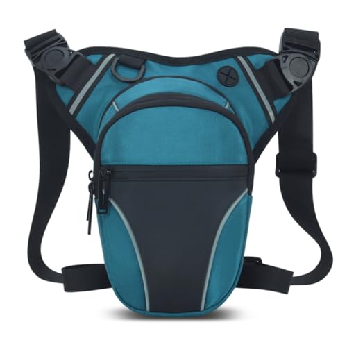 Wasserdichte Beintasche für Herren und Damen, Motorrad, Oberschenkeltasche, Bauchtasche, Hüfttasche für Outdoor, Wandern, Radfahren, Angeln, grün