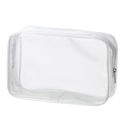 Transparenter Kulturbeutel 1/4 stücke Transparente Schönheit Fall Kulturbeutel Reise Veranstalter Kosmetikerin Kosmetik Halter Klar Make-Up Fällen PVC Taschen(Color:XL (4pcs))