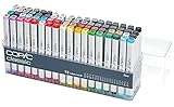 COPIC Classic Set "72 Colors B", 72er Set im Acryl-Display, Twin Marker mit einer mittelbreiten und einer feinen Spitze