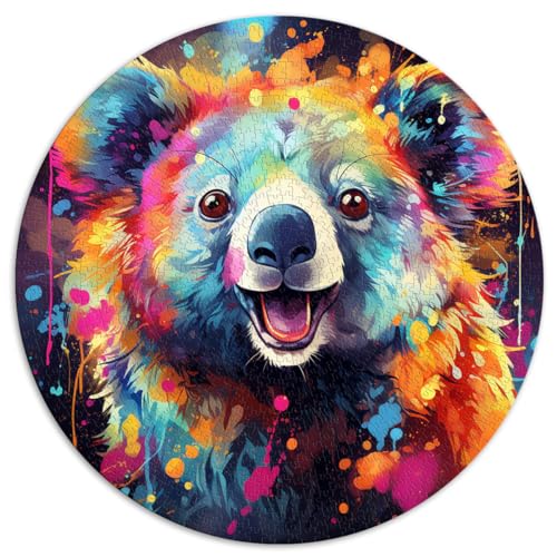 Puzzle für Koala buntes Puzzle für Erwachsene und Ren1000 Teile 26,5x26,5 Zoll Fun Puzzles Games ganze Familie und Dies