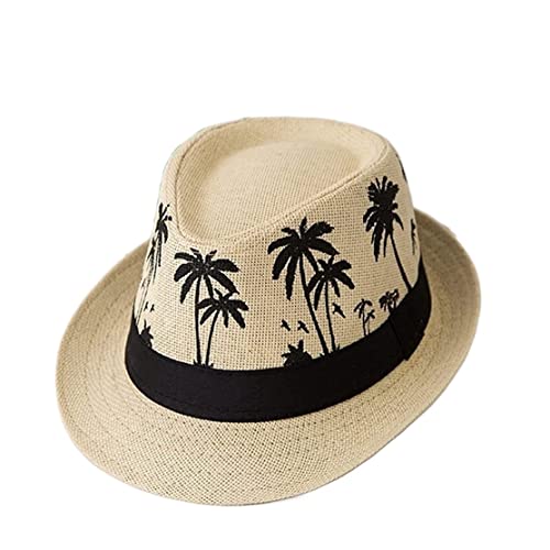 YIHANSS Sonnenhut Strandhut Unisex Hut Sommer Damen Strohhut Sonnenschutz Kurze Krempe Herren Strandhut Strohhut Hüte