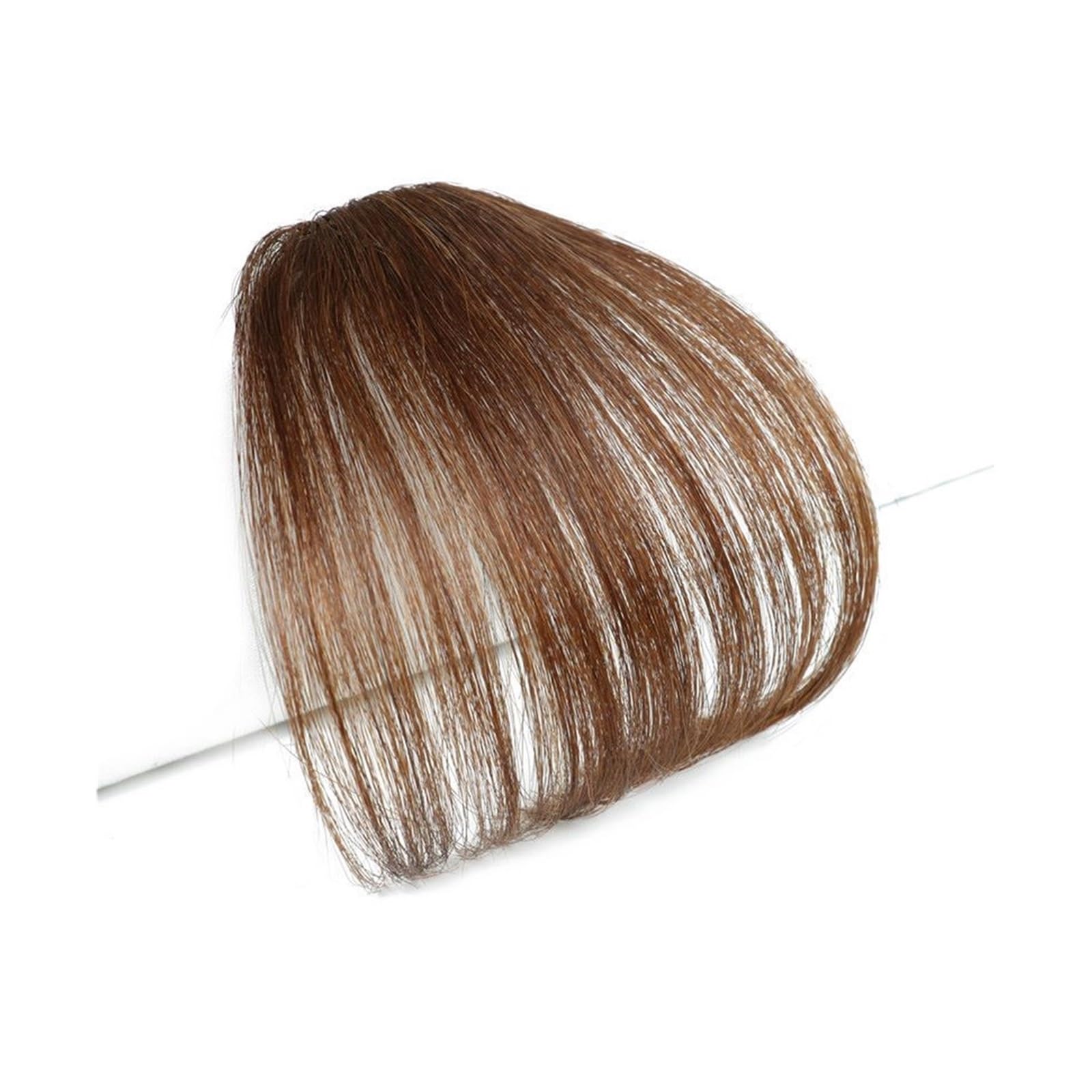 Pony Extension für Damen Synthetische Air Bangs Haarteil Frauen Mini Fake Bangs Schwarz Braun Haarteil Verlängerung for Mädchen Fringe Bangs(20-2M30)