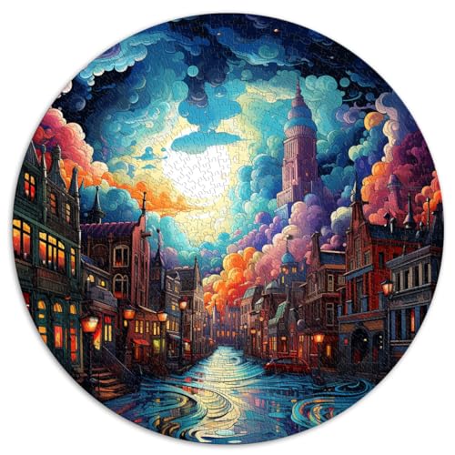 Puzzle Amsterdam Puzzles für Erwachsene 1000 Puzzle-Spielzeuge 26,5 x 26,5 Zoll Lernspielzeug Familienspiele Weihnachtsgeburtstagsgeschenke