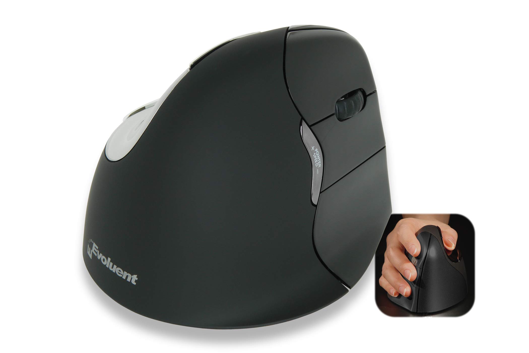 Diverse Maus Bakker Evoluent 4 VerticalMouse Rechts Schwarz Bluetoot Retail, BNEEVR4BB