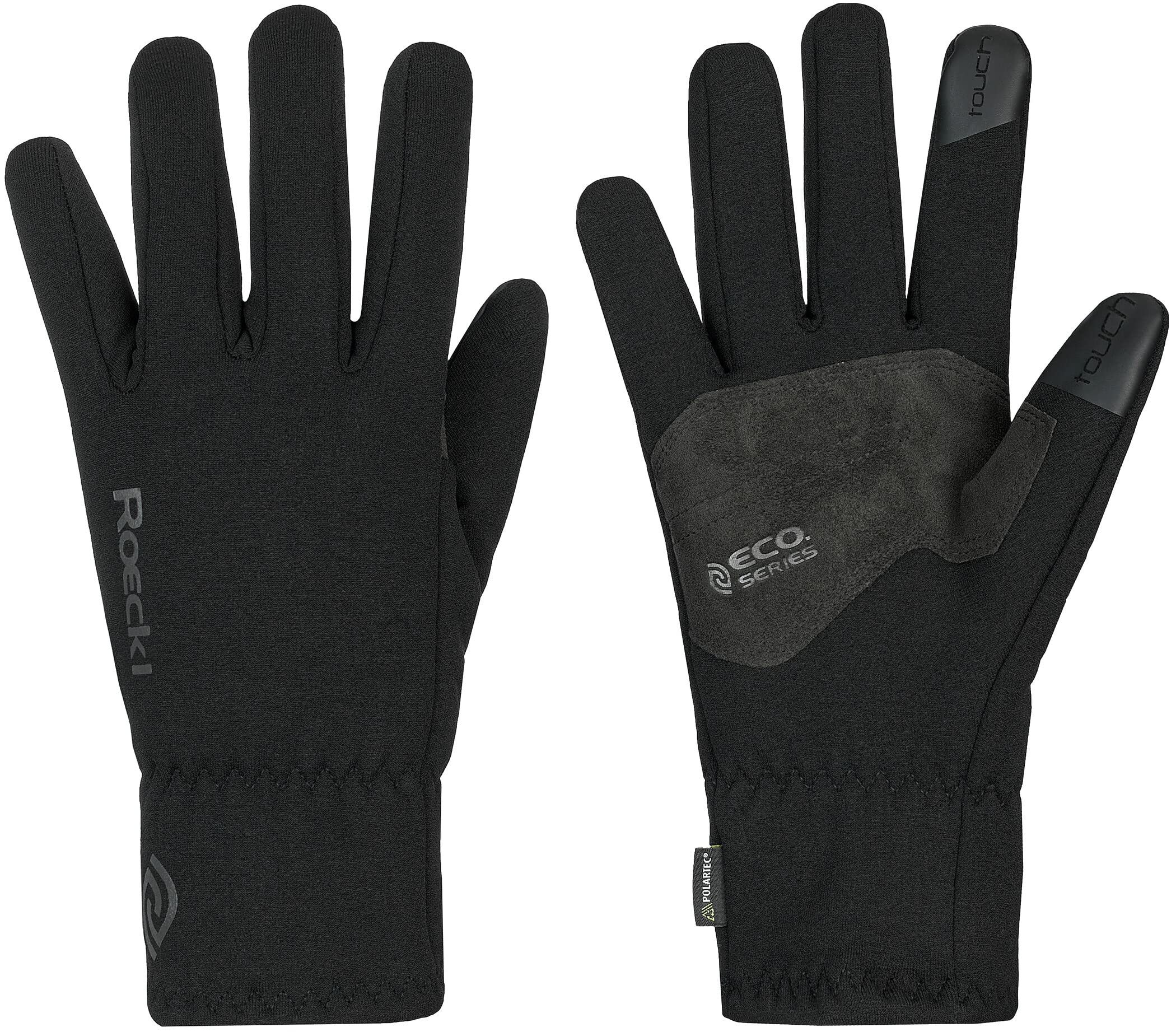 Roeckl Unisex – Erwachsene Parlan Handschuhe, Schwarz, 6.5