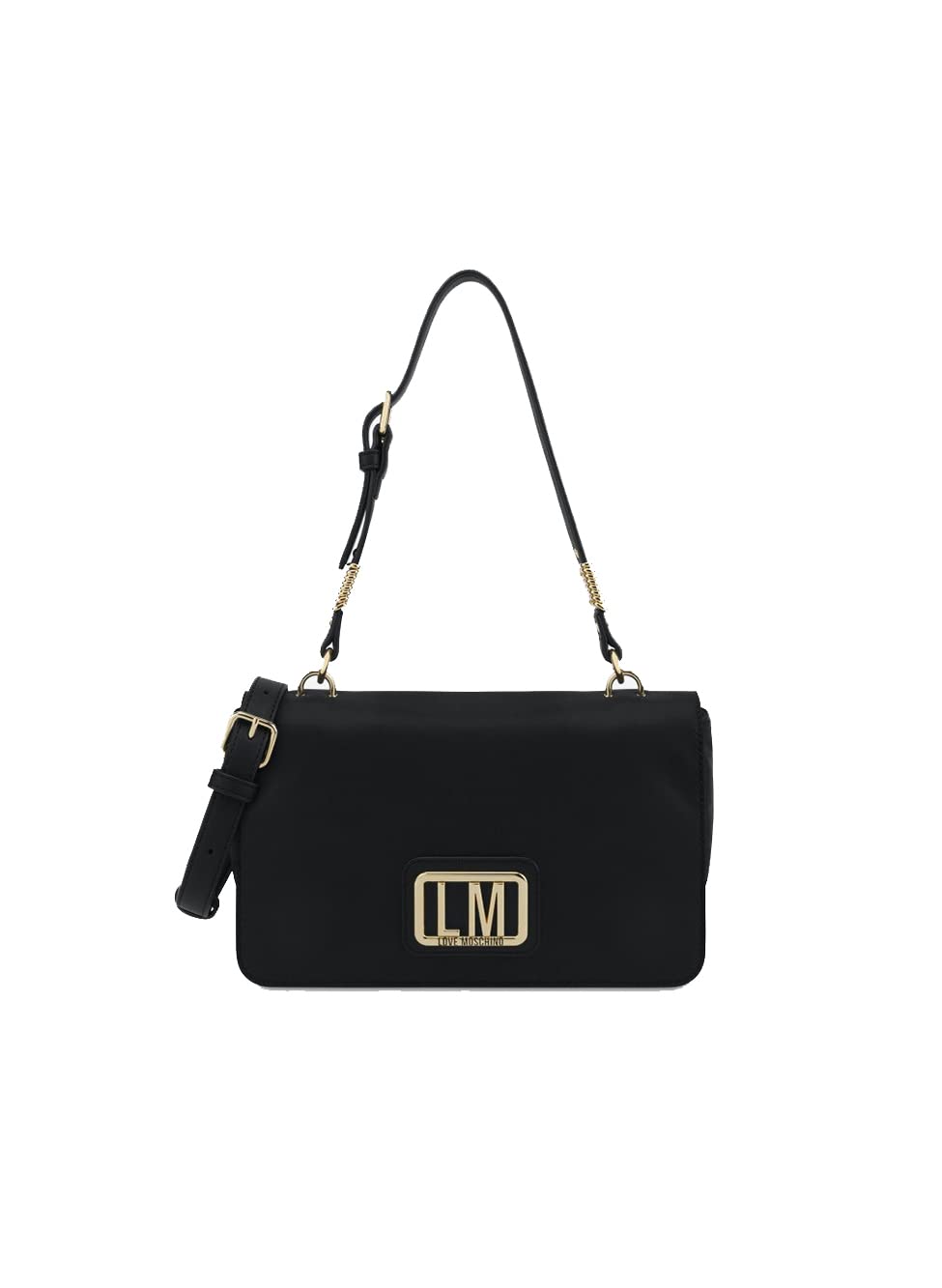 Love Moschino Damen Borsa a Spalla Umhängetasche, schwarz