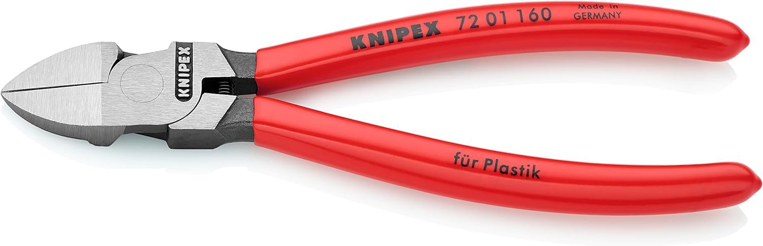 Knipex Seitenschneider für Kunststoff mit Kunststoff überzogen 160 mm 72 01 160