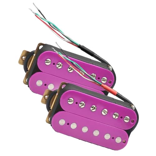 Lila E-Gitarre Humbucker Pickup Coil Spliting Pickup 4 Leiterkabel Kunststoffspule Single-Coil-Tonabnehmer (Color : One set)