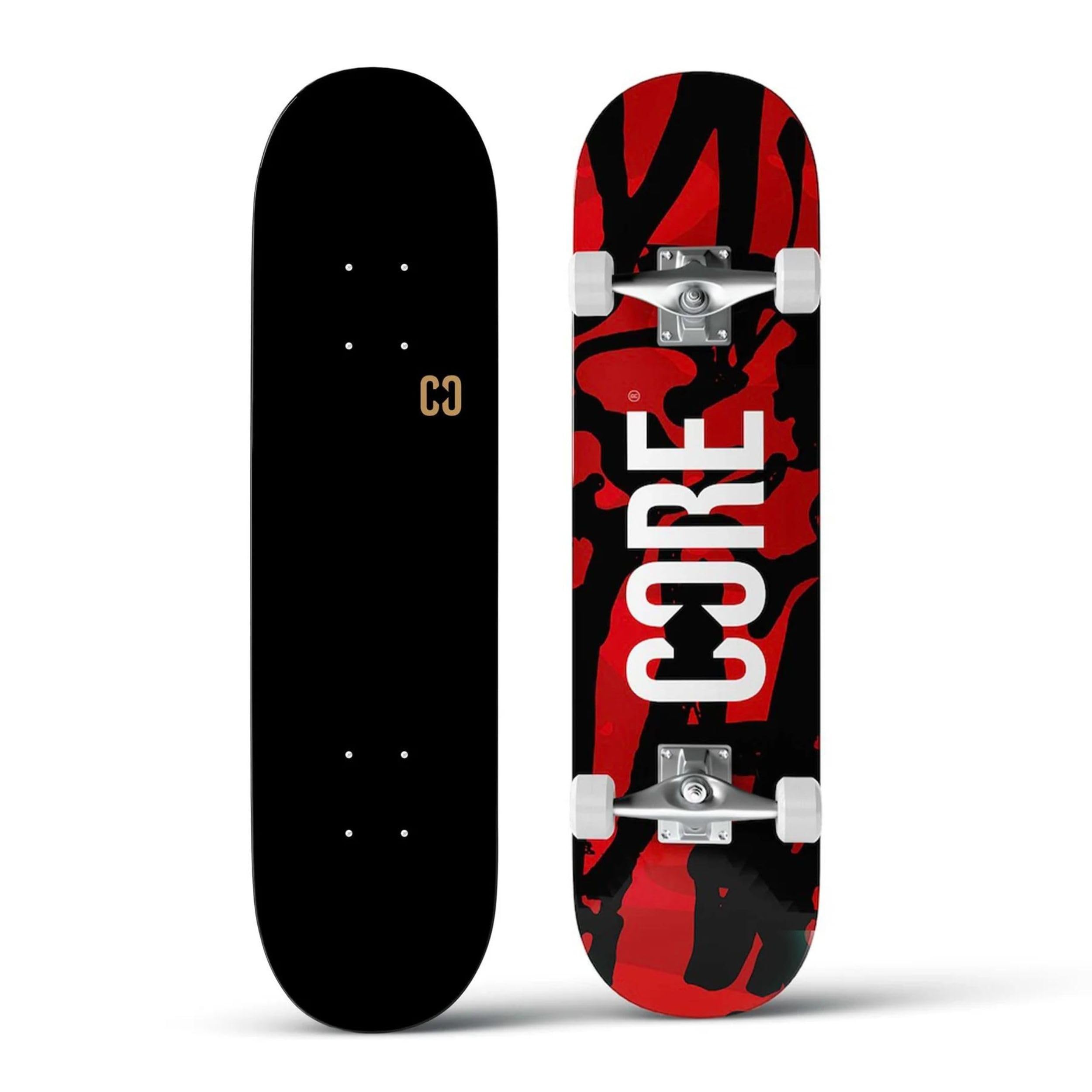 Centrano Unisex – Erwachsene CORE C2 Skateboard Komplettboard, Rot, 7.75"