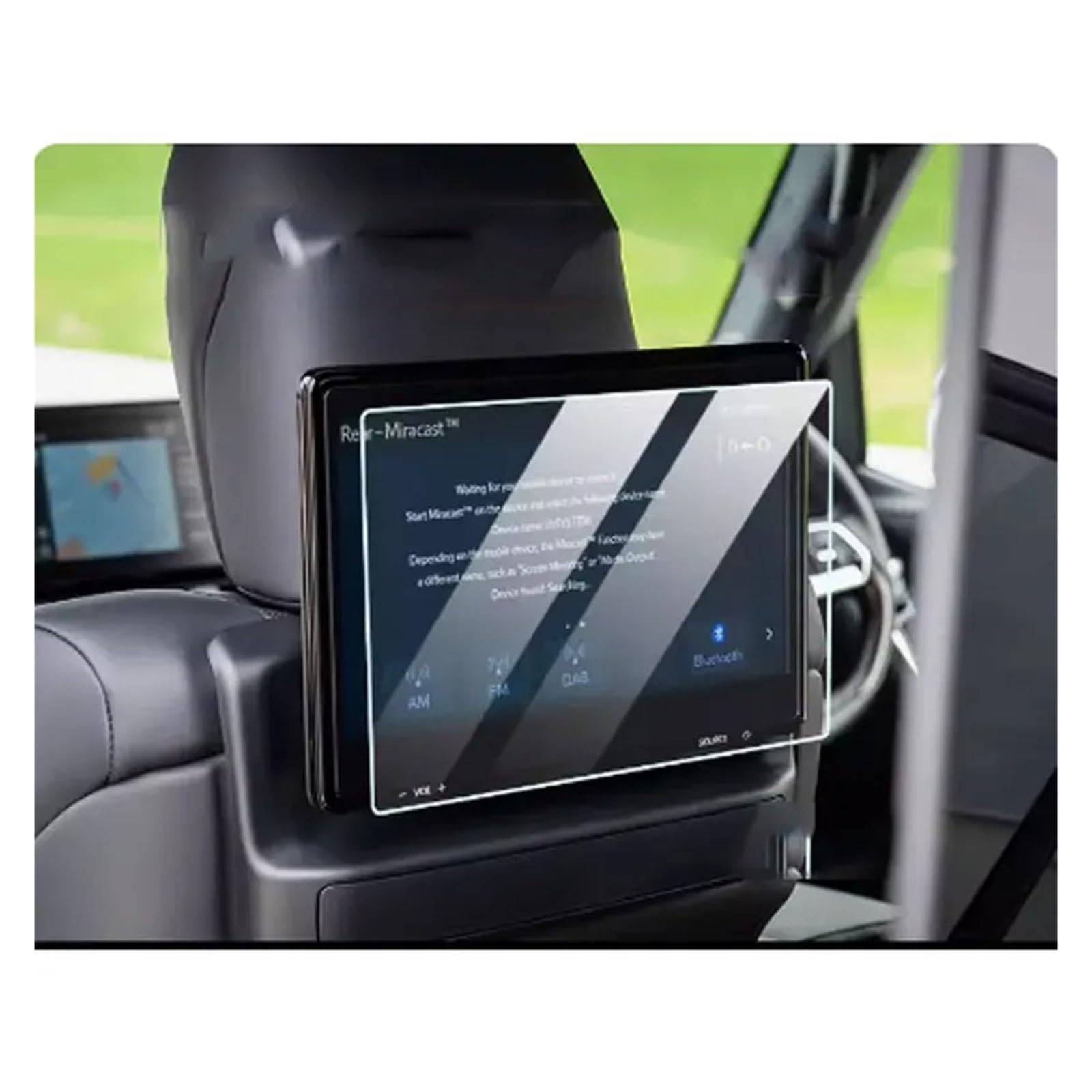 Navigations-Displayschutz 2 Stücke Für Toyota Für Land Für Cruiser LC300 2019-2022 TV Screen Protector PET Film Screen Protector Für Auto Innen Zubehör Navigation Schutzfolie