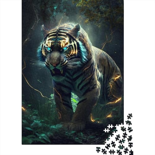 Herumstreunende Dschungeltiger für Erwachsene Puzzle 1000 Teile 1000 große Teile Puzzle für Erwachsene Schwieriges anspruchsvolles Puzzle 1000 Teile 75x50cm