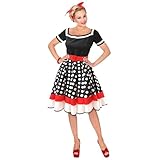 W WIDMANN MILANO Party Fashion - Kostüm 50er Jahre Mode, Kleid mit Petticoat, Rockabilly, Faschingskostüme, Karneval