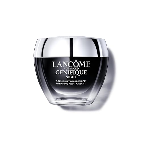 Lancôme Advanced Génifique Nachtcreme – repariert die Hautbarriere über Nacht – mit Bifidus Prebiotikum, Hyaluronsäure & Dreifach-Ceramid-Komplex – 1,7 ml