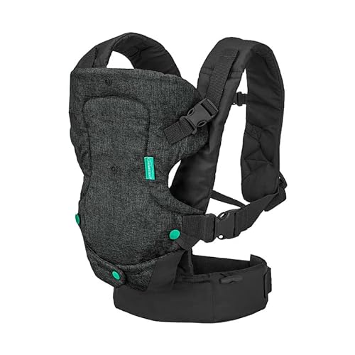 ZEHNHASE Babytrage Neugeborene bis Kleinkinder, Babytrage Hipseat 0-36 Monate, Schwarz