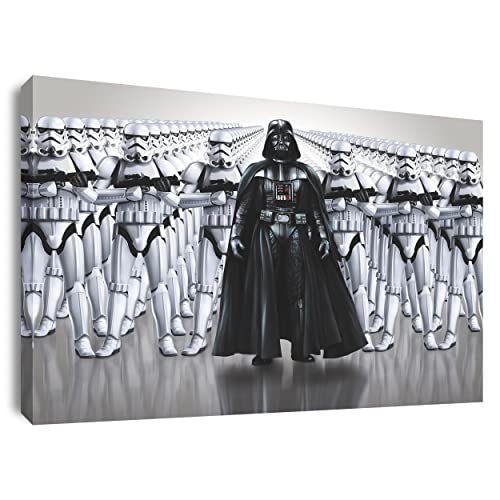 Artis Prints Leinwandbild Star Wars - Darth Vader, Scout Trooper, Klein bis XXL, Inneneinrichtung - Wohnzimmer - Wohnung, Dekoration