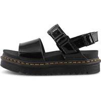 Dr. Martens, Lack-Sandale Voss in schwarz, Sandalen für Damen