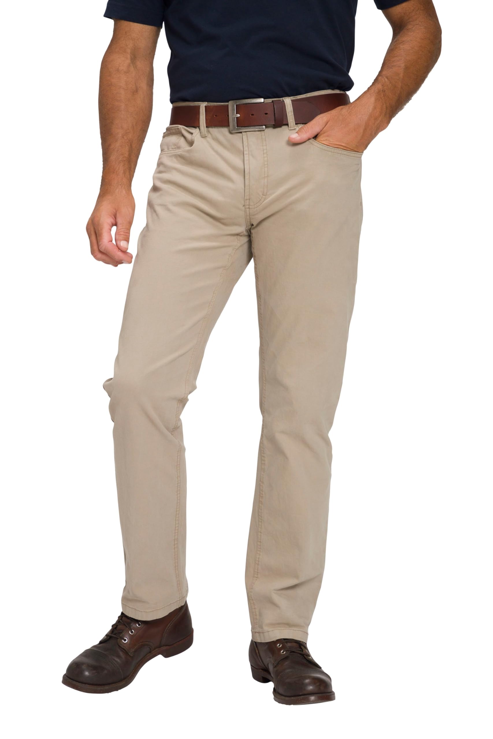 JP 1880 Herren große Größen Übergrößen Menswear L-8XL Twillhose, Bauchfit, 5-Pocket, Regular Fit Sand 35 809749310-35