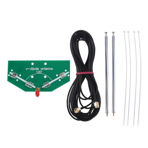 78M-1 GHz Frequenzempfang 137 MHz positive V-Horn-Antennenstab V-Dipol-Oszillator DIY-Kits mit SMA-Kabelreiniger für Fliesen, Schimmel, Farbe für Wände, Entferner Spray für Wandreiniger