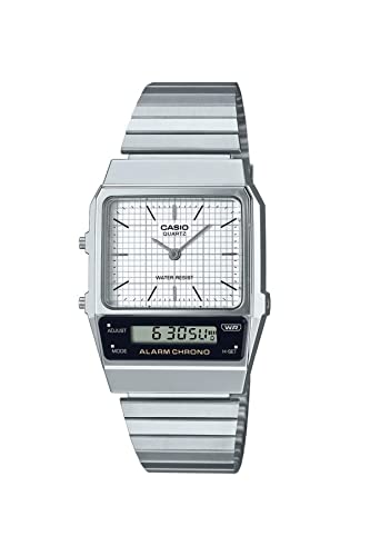 Casio Aq-800e-7adf Herren-Armbanduhr, grey melé, armband