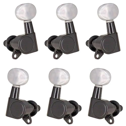 Strings Tuning Pegs Mechaniken Für Gitarre 6er-Pack Gitarrenknöpfe, Folk-Akustik- und E-Gitarren-Tuning-Hitch-Key-Mechanik-Mechaniken (Color : 6)