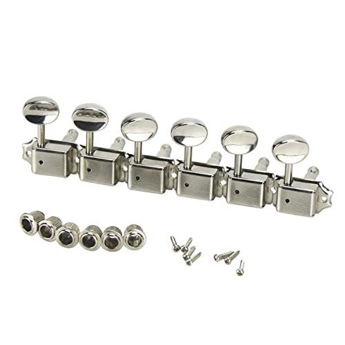 ALFAAL Vintage 6r E-Gitarren-Tuning-Pegs-Tasten Maschinenköpfe-Tuner 6-in-line-Gitarren-Teile