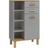 SCHILDMEYER Highboard »Padua«, BxHxT: 67 x 114,5 x 35 cm - grau