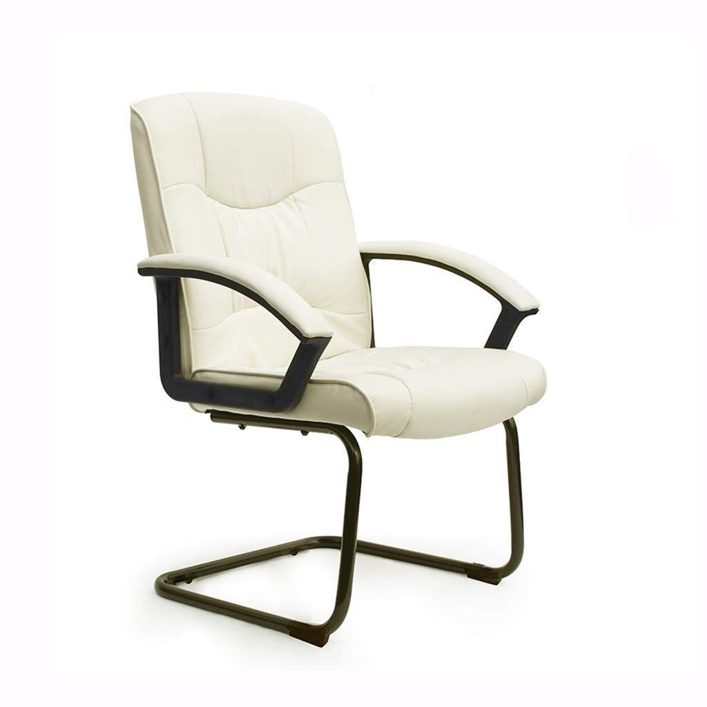 TBSZCM Office Elements Classic Replica Chair – Veganes Leder, dicker Schaumstoff mit hoher Dichte, Chrom-Armlehnen. Klassischer Besucherstuhl aus PU-Leder. Geeignet für Büro und Zuhause. Run forward