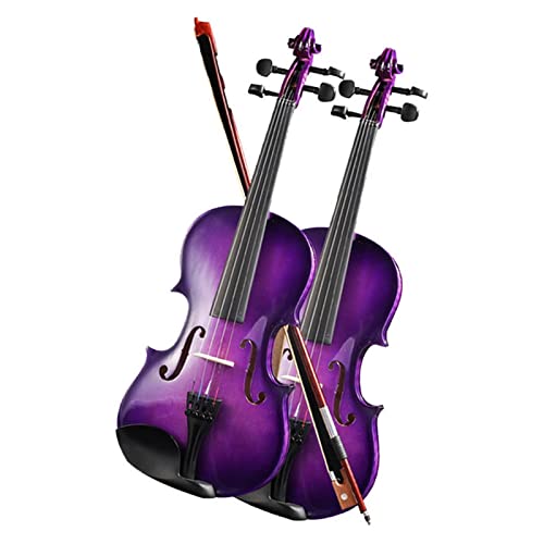 Violine Anfänger Lila Geige Massivholzgeige Kinder Anfänger Üben Geige (Color : 1/8)