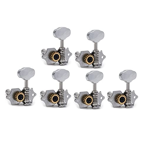 18:1 Übersetzungsverhältnis Open Gear String Tuners Tuning Pegs Key Machine Head Für Akustische Klassische Gitarre Stimmgeräte Ersatzteile für gitarren (Color : 6L)