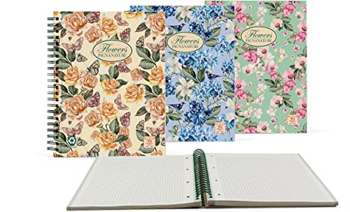 PIGNA Flowers A4 60 Blatt Mehrfarbig Notizblock – Notizbücher (210 mm, 297 mm)