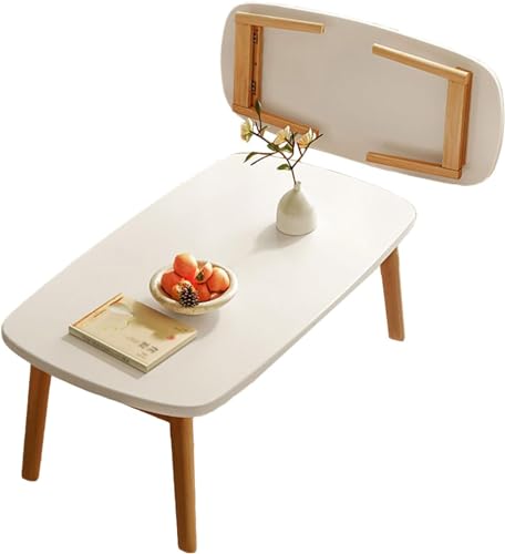 Tragbarer, zusammenklappbarer Couchtisch, rechteckig, klein, auf dem Boden sitzend, niedriger Tisch, kleiner Raum, minimalistischer japanischer Tatami-Raum, für Schlafzimmer, Wohnzimmer, Bal