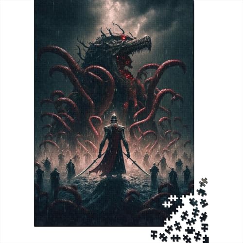 Monster Invasion Lustiges Puzzle für Erwachsene 1000 Teile 1000 Teile Puzzle für Erwachsene Puzzle für Erwachsene Lernspiel Herausforderungsspielzeug 75x50cm