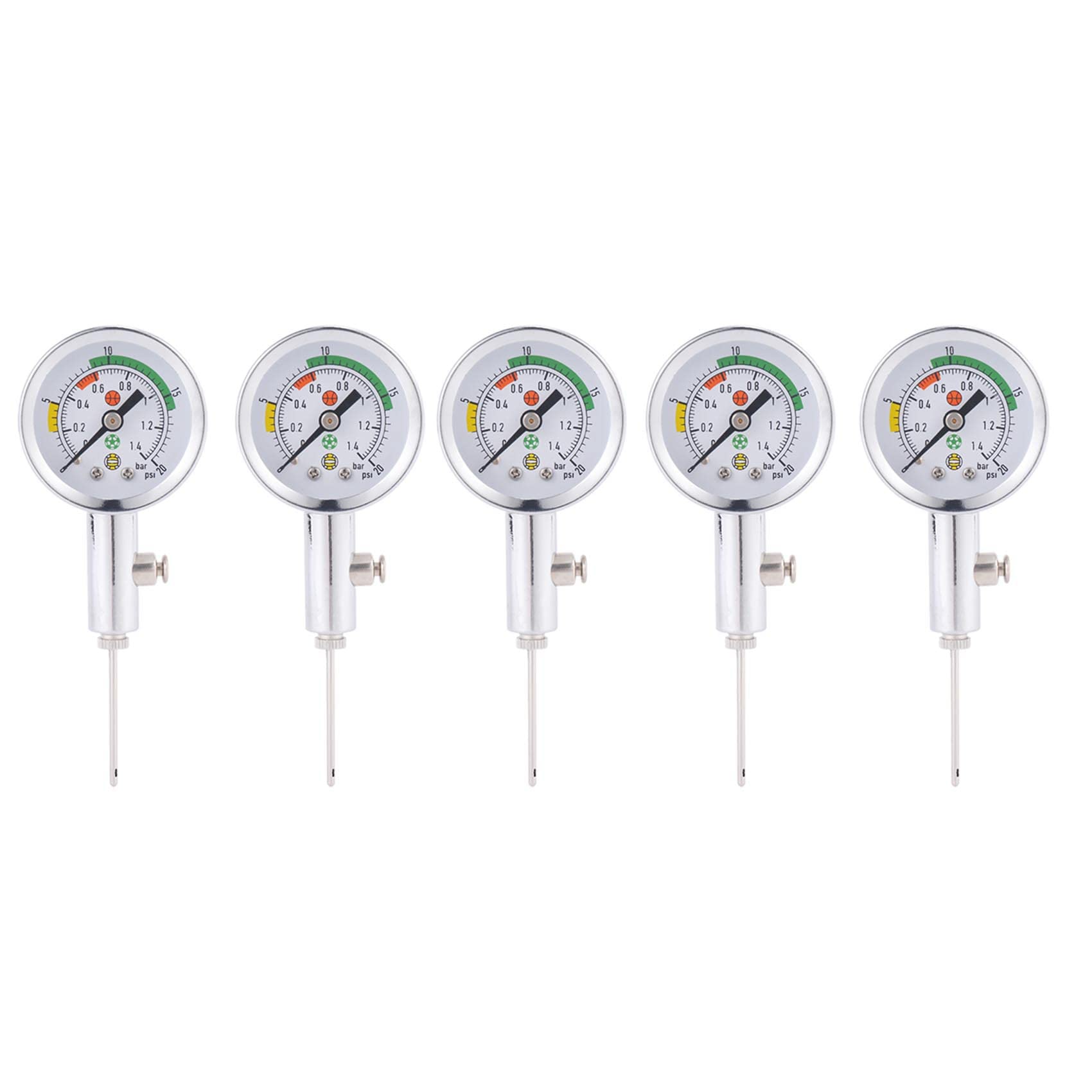 SICOSALT 5X Ball Manometer Ball Druck Mess Werkzeug Basketball Volleyball Barometer