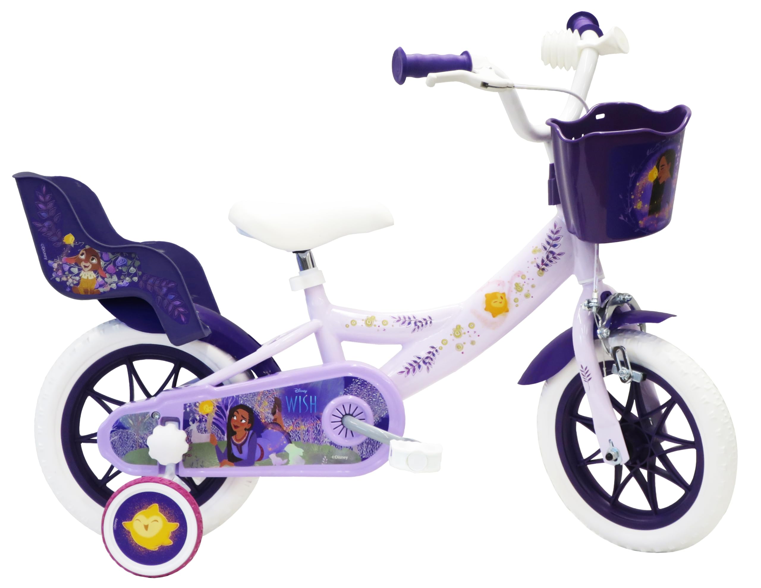 albri Babys (Mädchen) Bicicletta 12 Pollici Di Wish Zoll Fahrrad, Lila