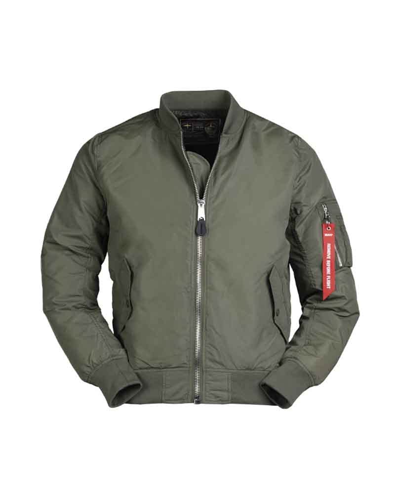 Mil-Tec Herren Ma1 Jacke, Oliv, XXL