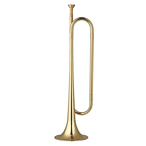 Trompete Messing Messing C Bugle Anruf Trompete Kavallerie Horn Mit Mundstück Musikinstrument Für Anfänger Schulband Militärorchester