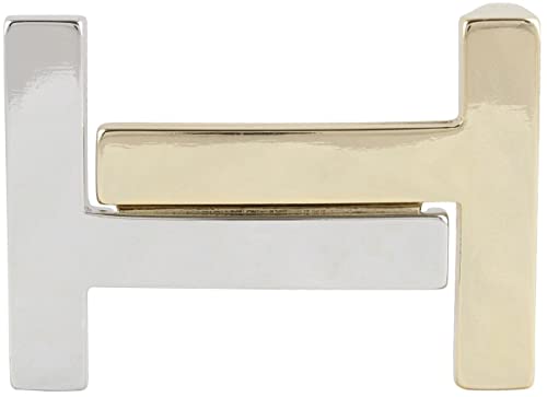 BELTINGER Gürtelschnalle Helena 4,0 cm | Buckle Wechselschließe Gürtelschließe 40mm | Wechselgürtel bis 4cm | bicolor g/s