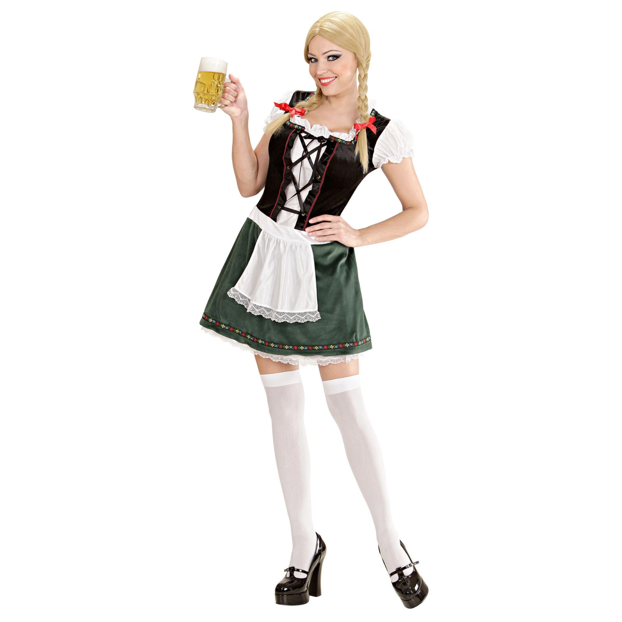 W WIDMANN MILANO Party Fashion - Kostüm Bayerin, Kleid, Kniehose, Bierfest, Volksfest, Karneval, Mottoparty