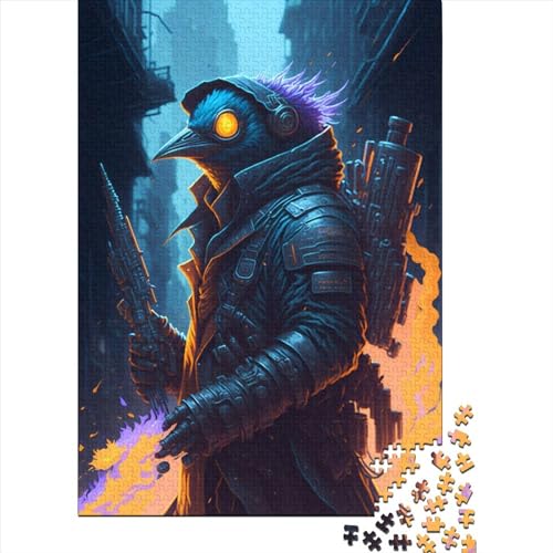 Arctic Anarchist Penguin Holzpuzzle Puzzles für Erwachsene und Teenager 1000 Teile Puzzles für Erwachsene und Teenager als Geschenk 29,53 x 19,69 Zoll