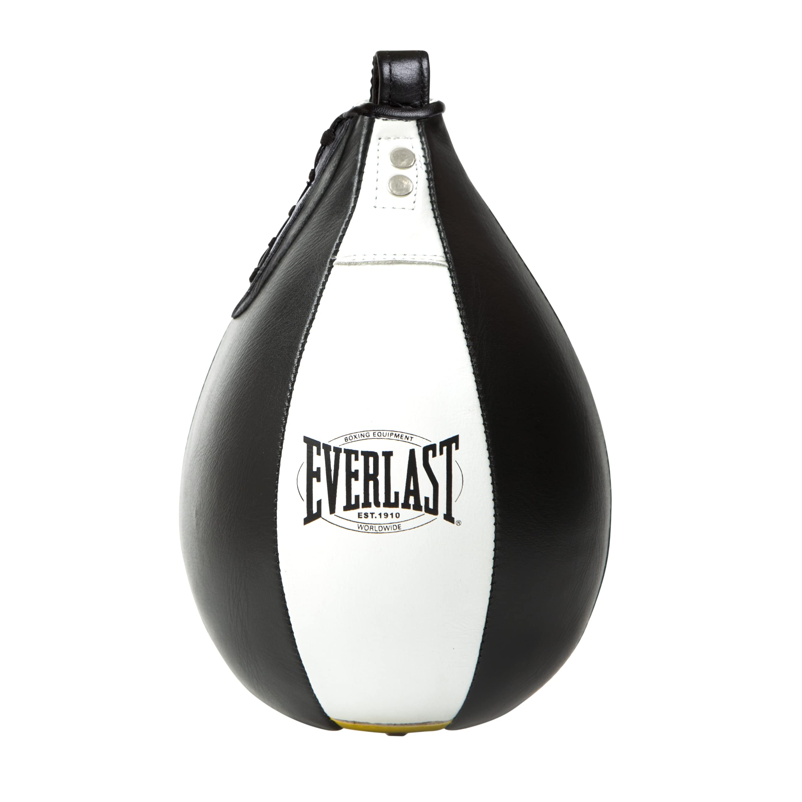 Everlast Unsiex Erwachsene Sport Boxen Punching Ball 1910 Speed Bag, Schwarz/Weiß, 9 X 6