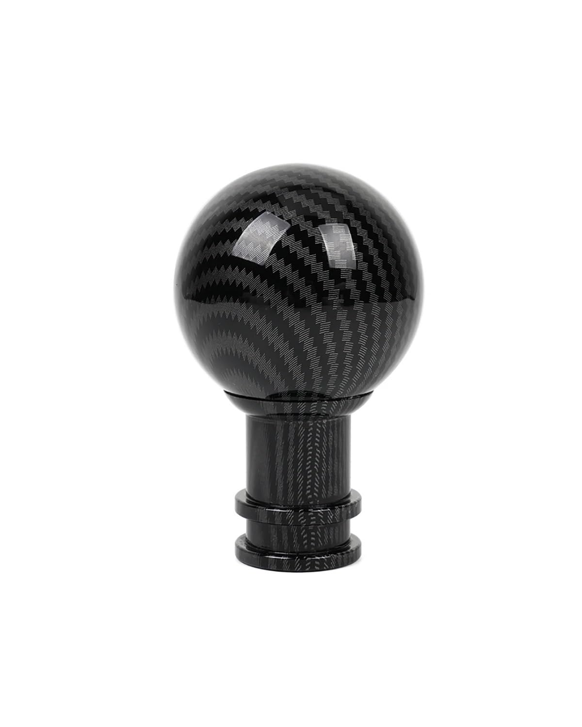 Schaltknauf Manueller Auto-Acryl-Graffiti-Schaltknauf Muster Kugelförmiger Stil Carbon-Schalthebel Hebelgriff Shift knob(Carbon)