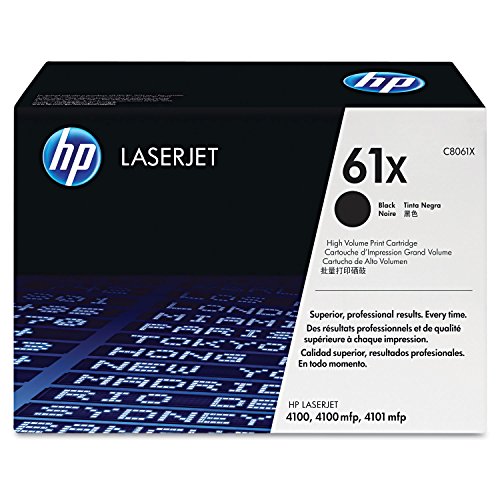 HP 61X (C8061X) Schwarz Original Toner mit hoher Reichweite für HP Laserjet 4100