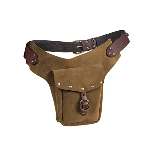 Steampunk Vintage Hüfttasche, Mittelalterliche Damen-Hüftgürteltasche, Wikinger-Ritter, Cosplay, Hüfttasche, Geldbörse, Outdoor, Bogenschießen, Sportgürteltasche, für Retro-Zubehör