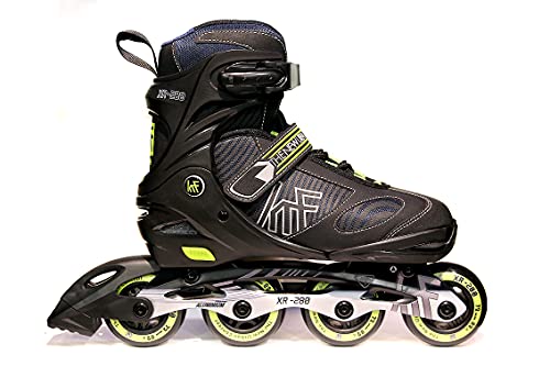 KRF The New Urban Concept KRF Patin AJUST XR-280 Schwarz/Limette, Erwachsene, Unisex, M (34-37)