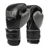 Everlast Unisex – Erwachsene Powerlock 2R Glove Handschuhe, Schwarz, 16oz EU