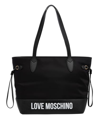 Love Moschino Damen Jc4250pp0ike100a Schultertasche, Schwarz