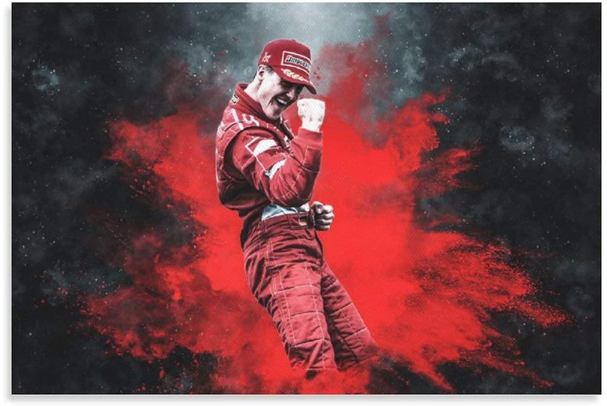 5d Diamond Painting Diamant Bilder FüR Erwachsene Und Kinder Michael Schumacher (2) DIY Kreuzstich Arts Craft Kristall Strass Stickerei 15.7"x19.7"(40x50cm) Kein Rahmen