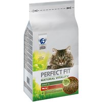 Perfect Fit Natural Vitality Adult 1+ – Trockenfutter für erwachsene Katzen ab 1 Jahr – Rind & Huhn – Unterstützt die Vitalität – 6 kg